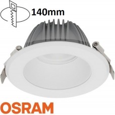 Φωτιστικό LED Στρογγυλό Χωνευτό 20W 230V 1800lm 60° 3000K Θερμό Φως Osram LED